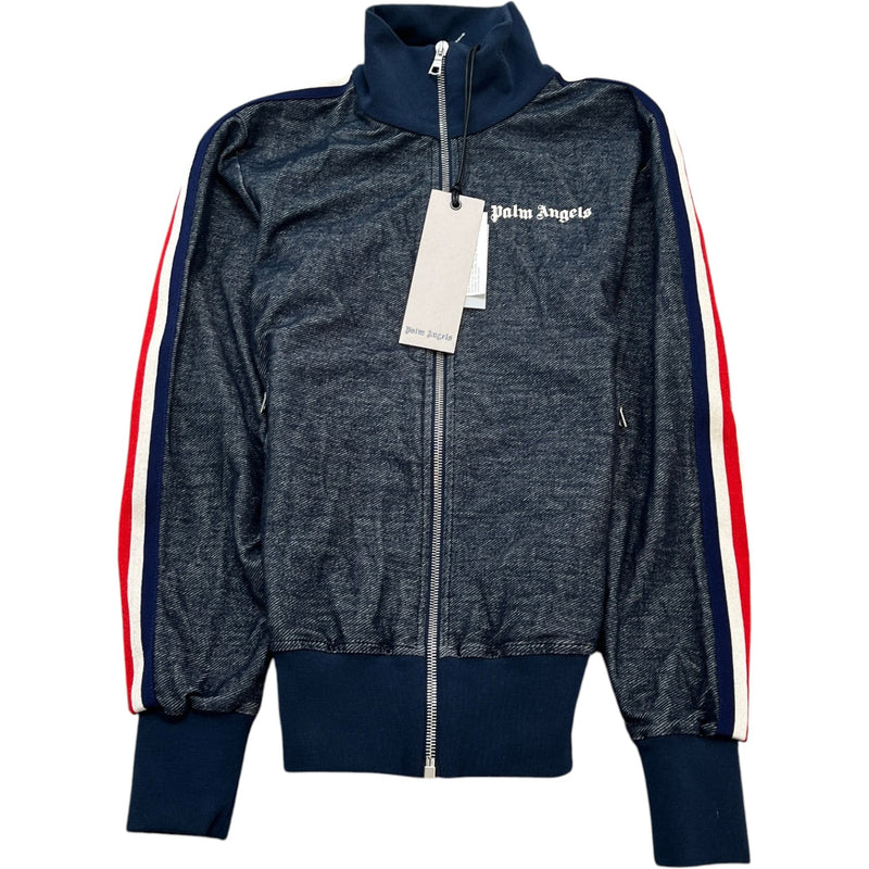Men's Tab Logo Track Jacket Blue Size XXS