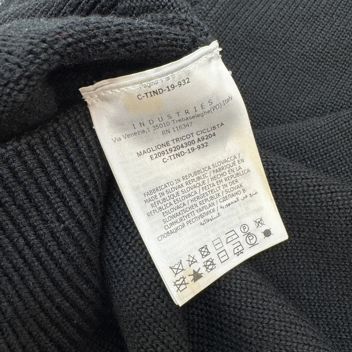 Men's Maglione Tricot Sweatshirt Black Size S - Photo 6