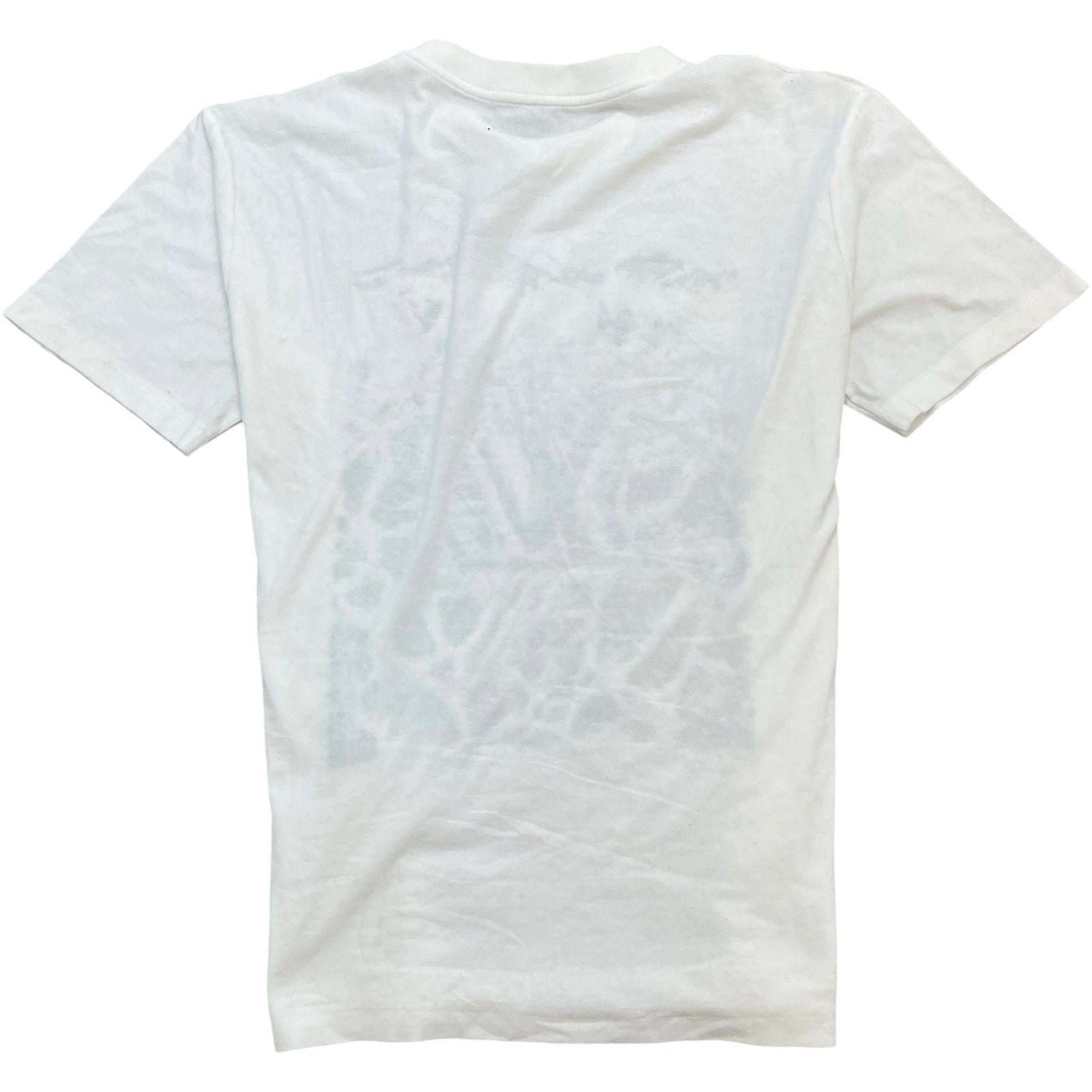 Men's Velvet Jacquard T-Shirt White Size XL - Photo 2