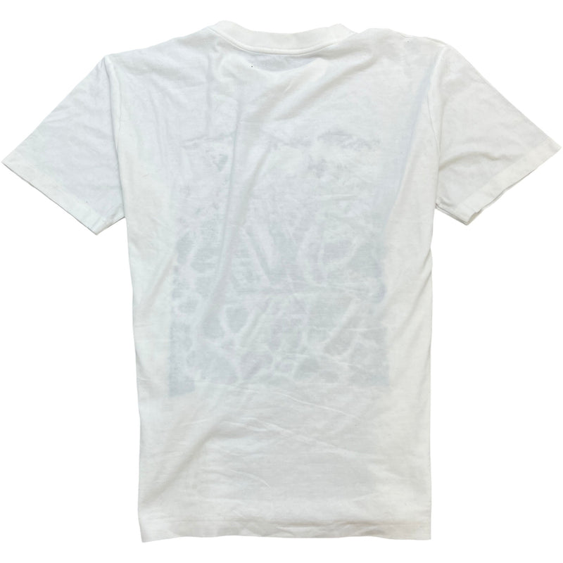 Men's Velvet Jacquard T-Shirt White Size XL