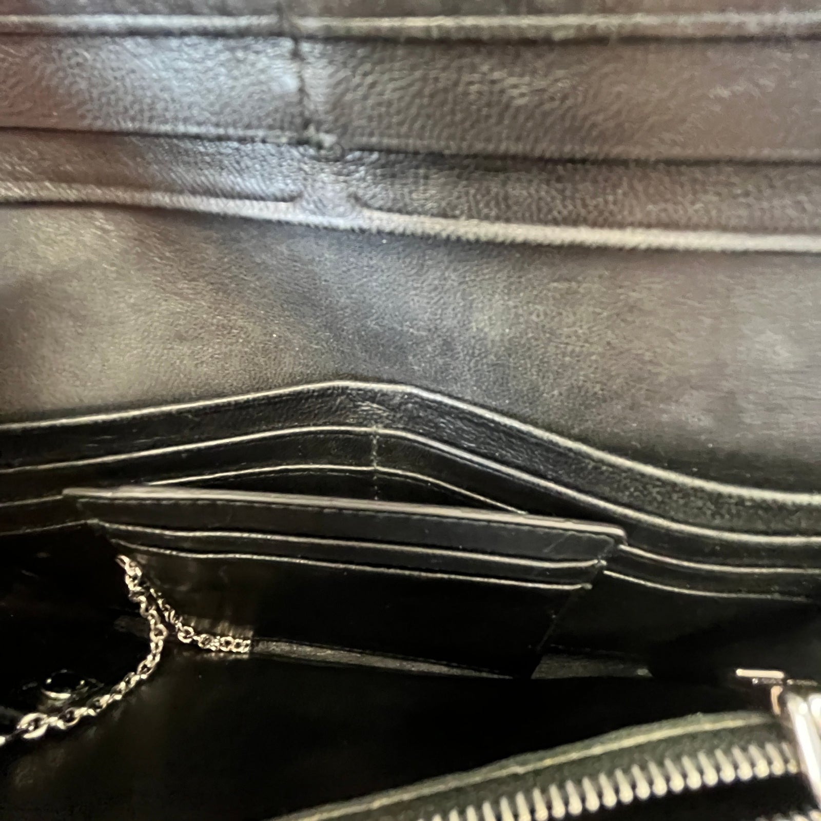 Women's Crystal Chain Matelasse Purse Black - Photo 11