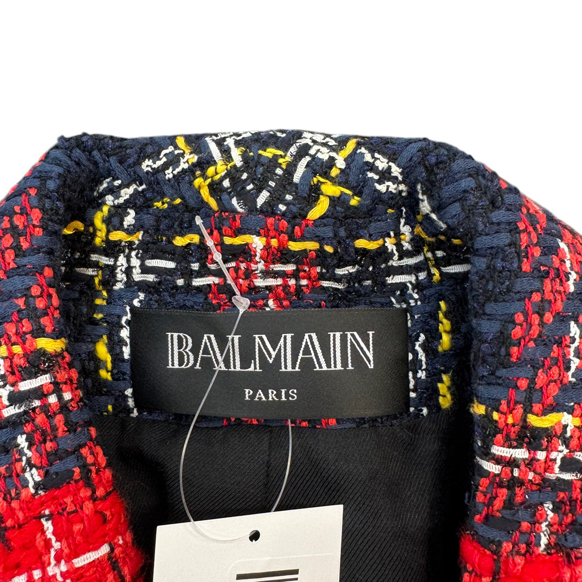 Women's Double-Breasted Tartan Jacket Navy Size L / UK 12 - Photo 6