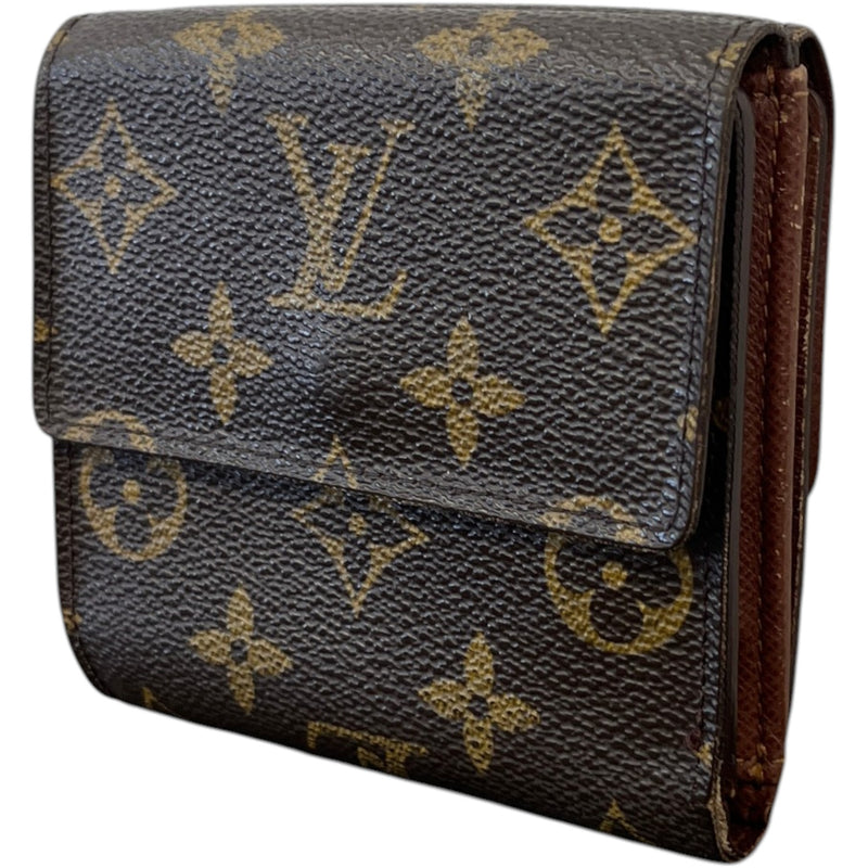 Monogram Porte Monnaie Trifold Wallet Brown