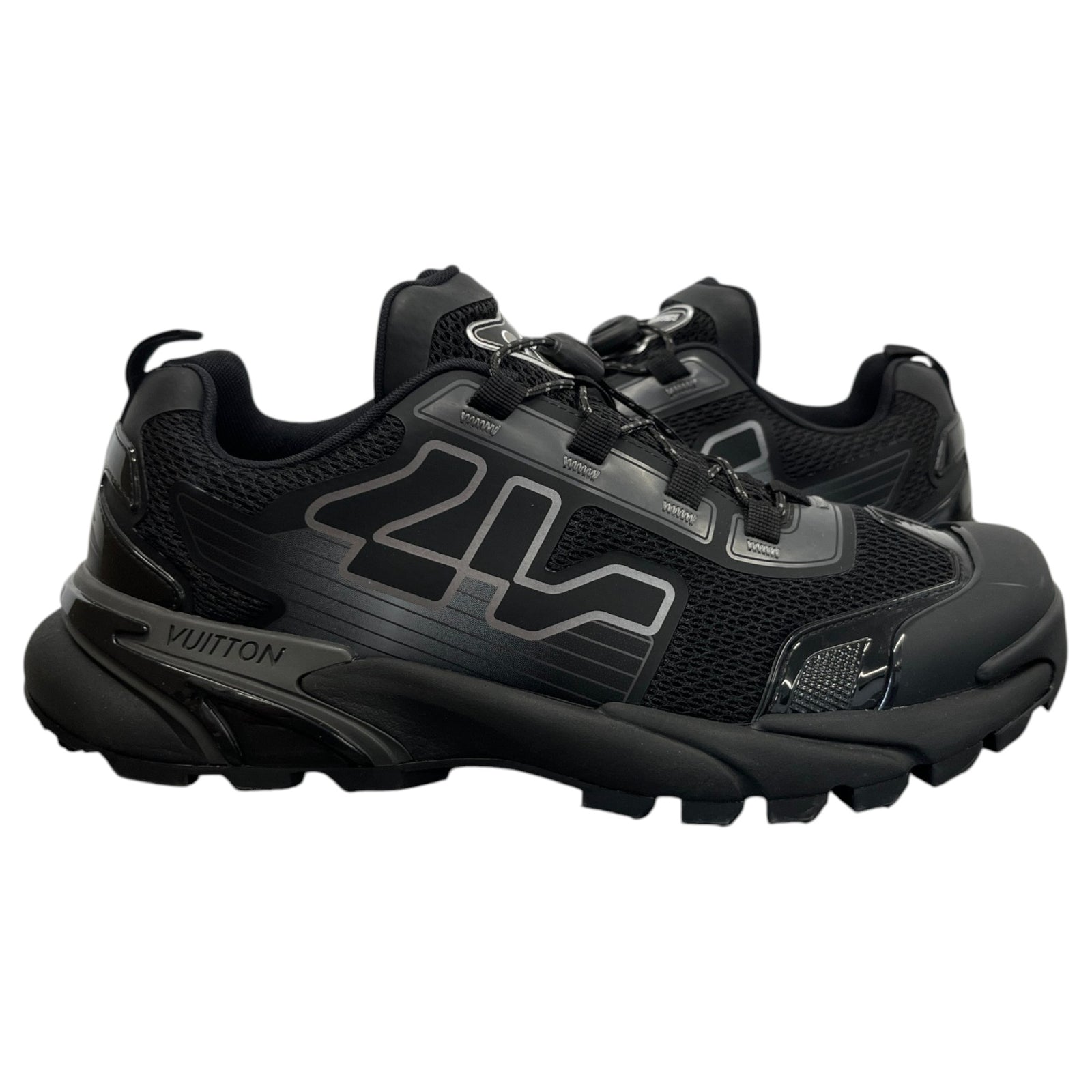 Men's LV Runner Tatic Low Trainers Black Size UK 7 / EU 41 - Photo 3