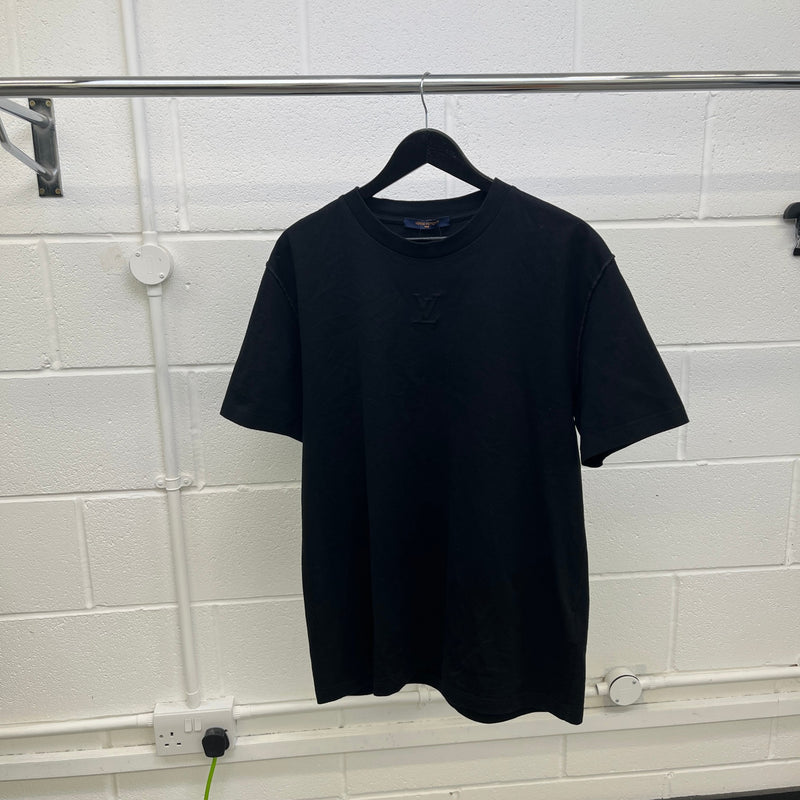 Men's Embossed LV T-Shirt Black Size XL