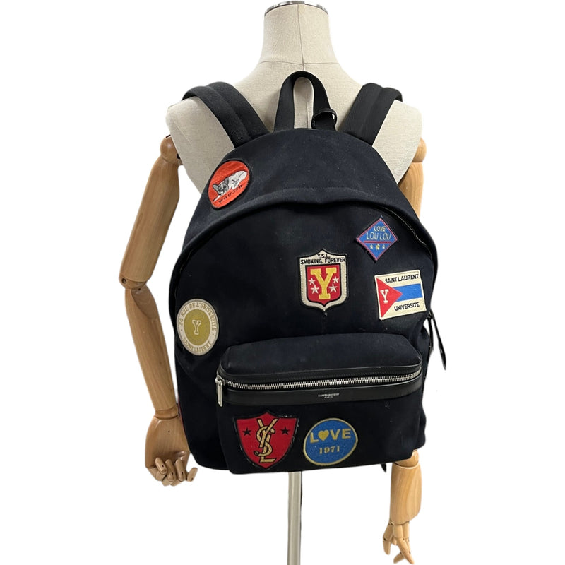 Men's City Patch Backpack Black