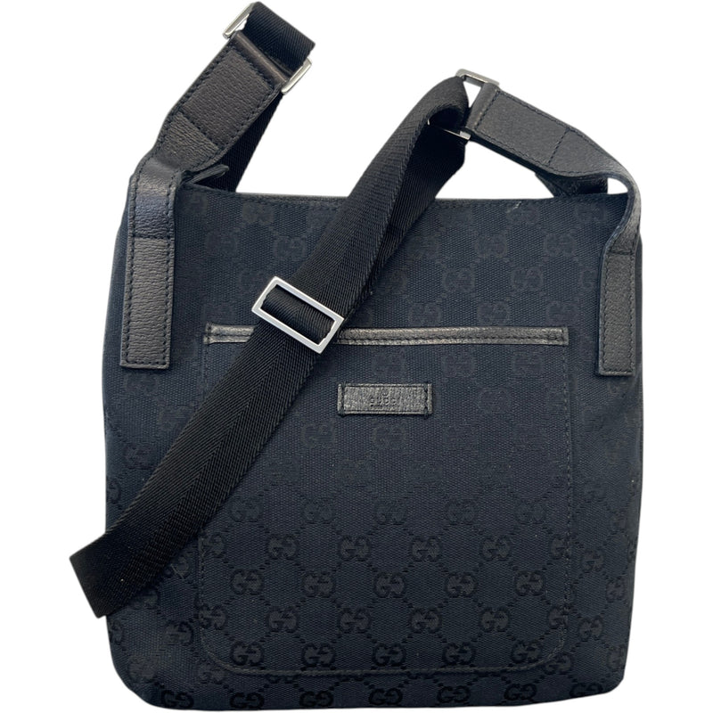 Men's Gg Supreme Messenger Bag Black