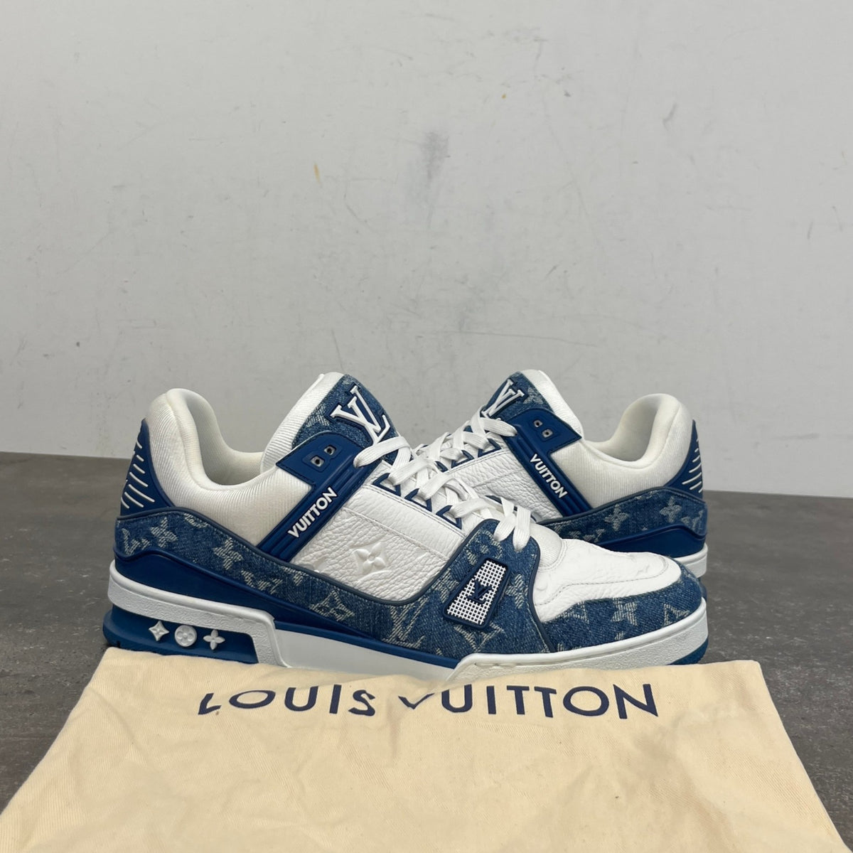 Men's LV Low Trainers White Size UK 10 / EU 44 - Photo 12