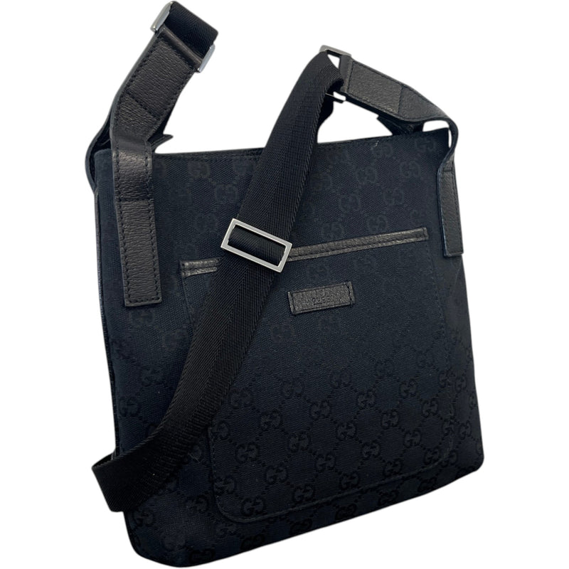Men's Gg Supreme Messenger Bag Black
