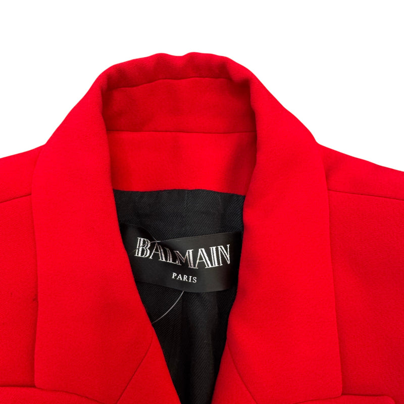 Women's Double Breasted Blazer Jacket Red Size M / UK 10