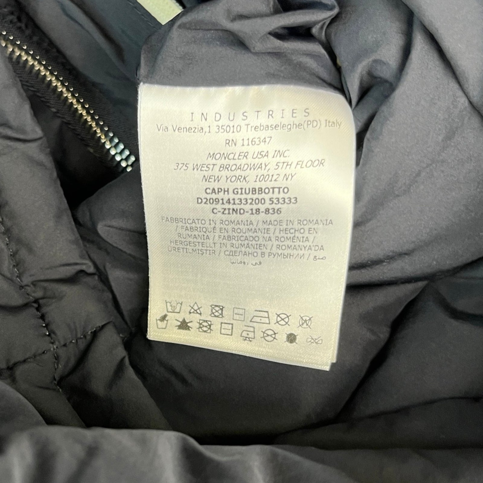 Men's Caph Down Jacket Navy Size 6 / XXXL - Photo 9