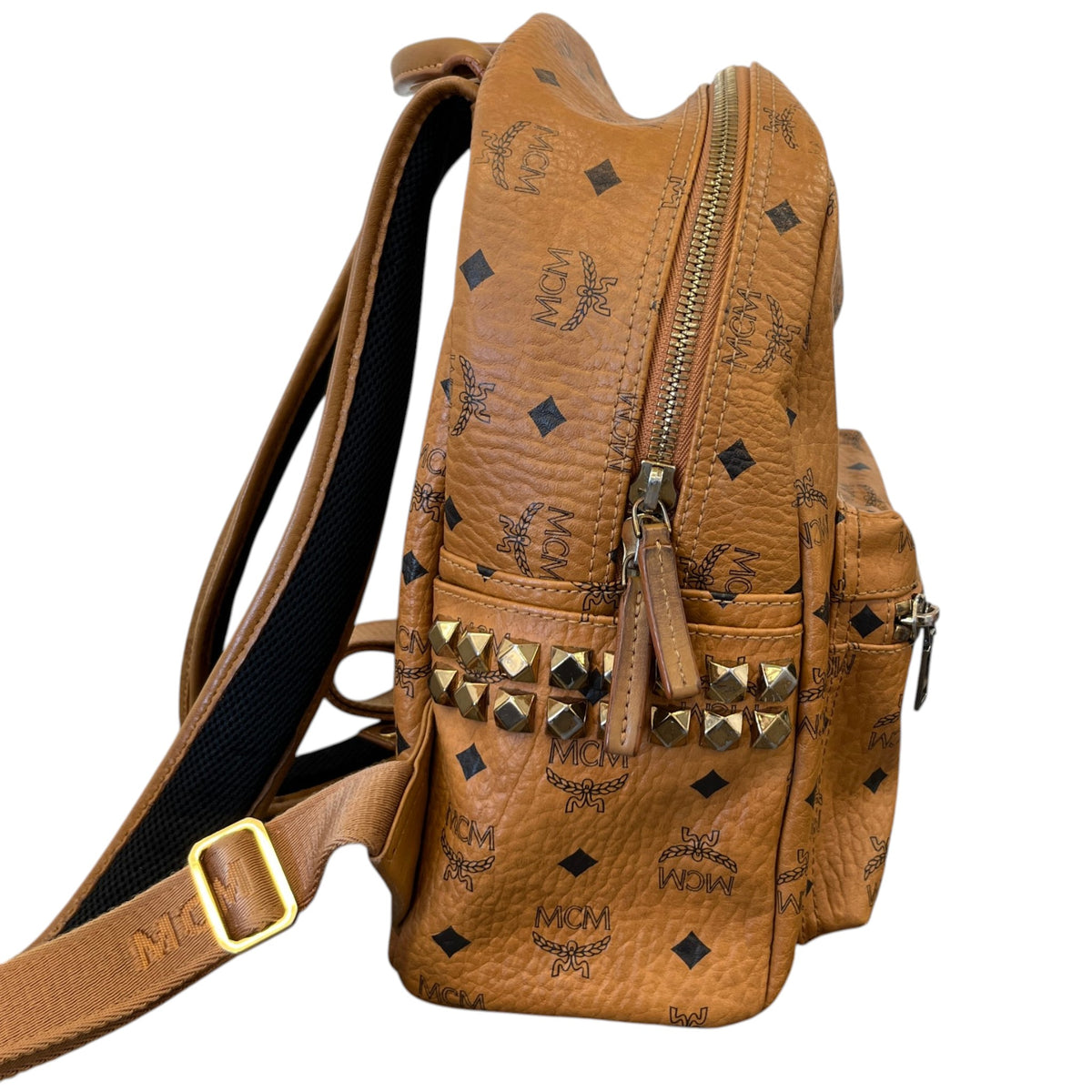 Women's Stark Visetos Backpack Brown - Photo 6