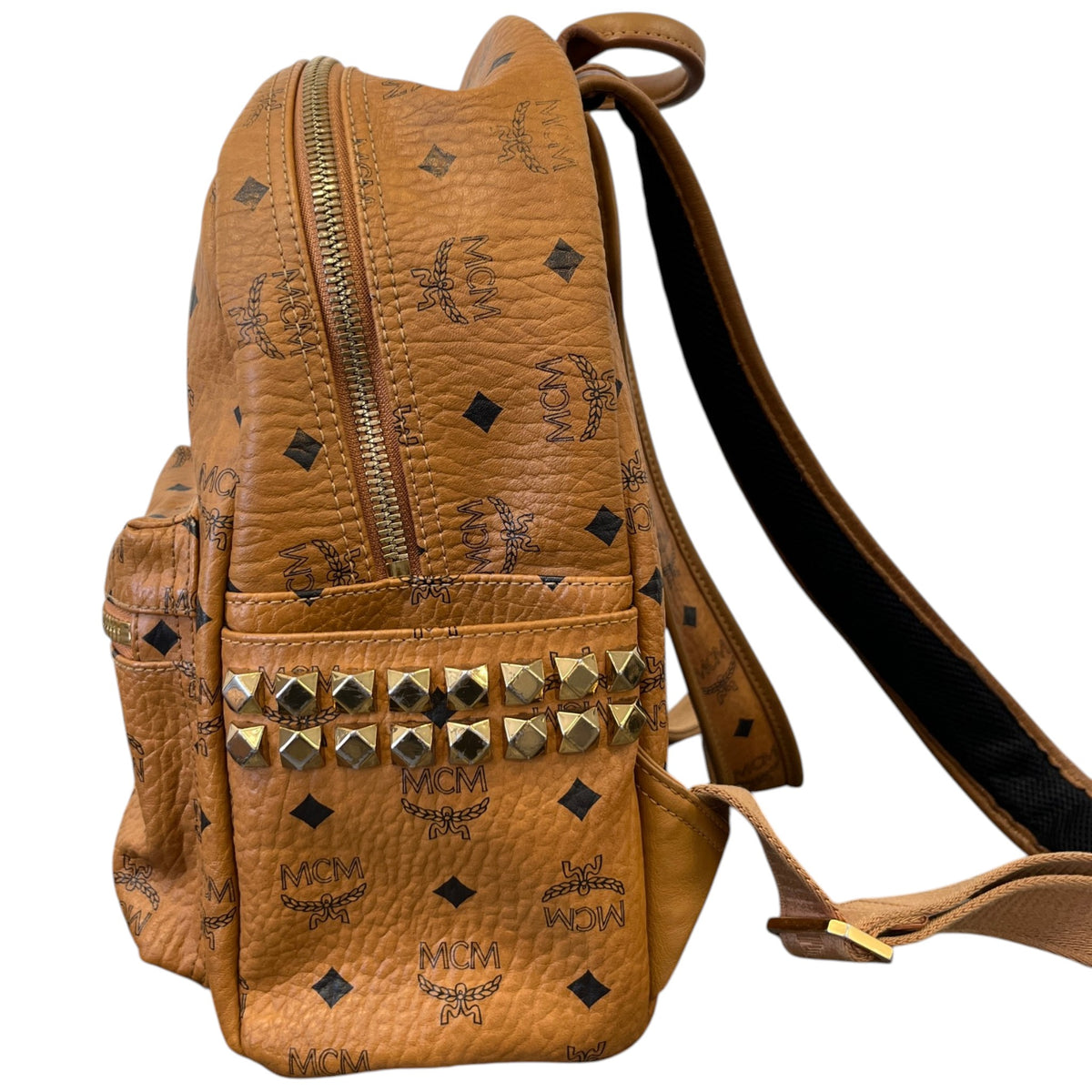 Women's Stark Visetos Backpack Brown - Photo 7