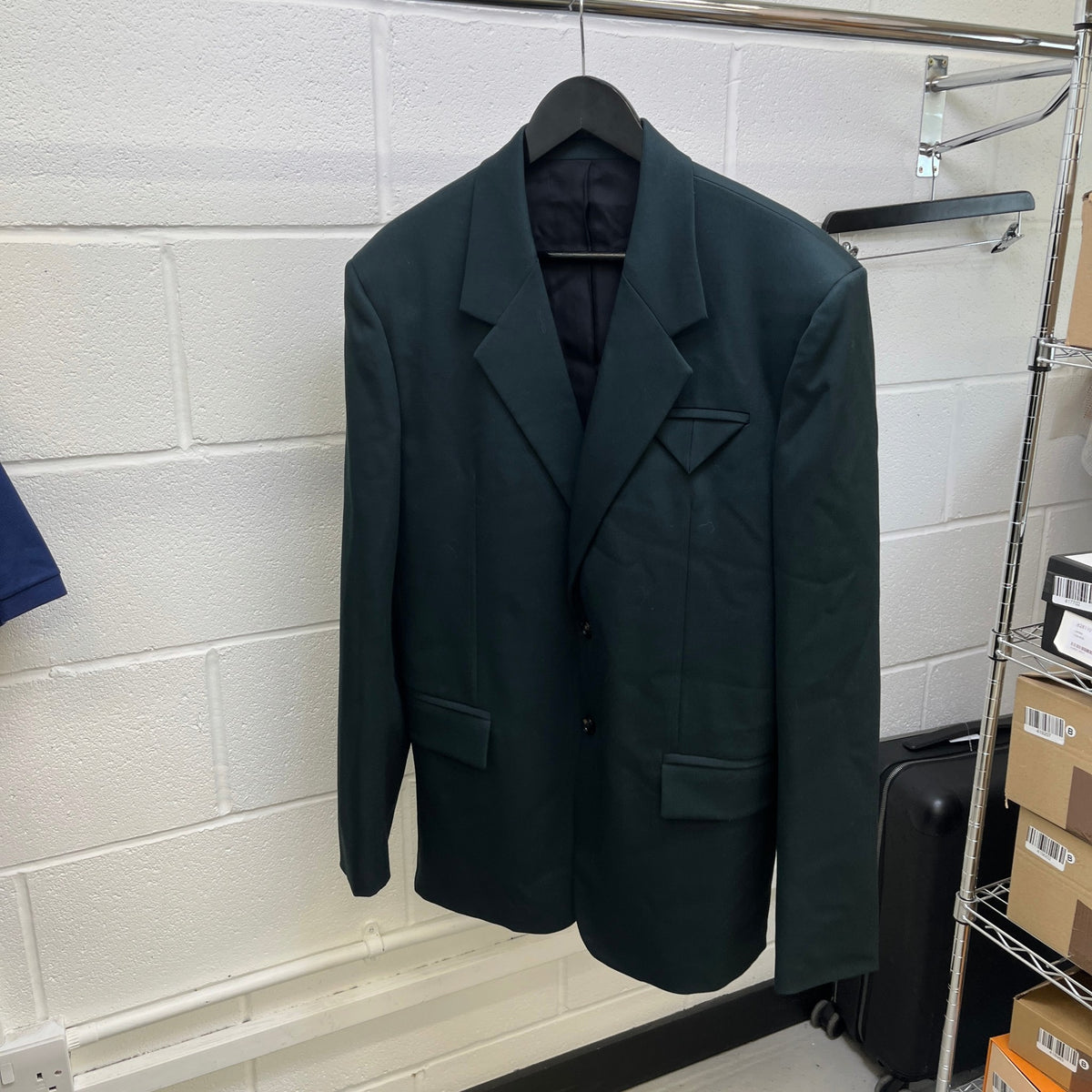 Men's Tailored Blazer Jacket Green Size XL - Photo 6