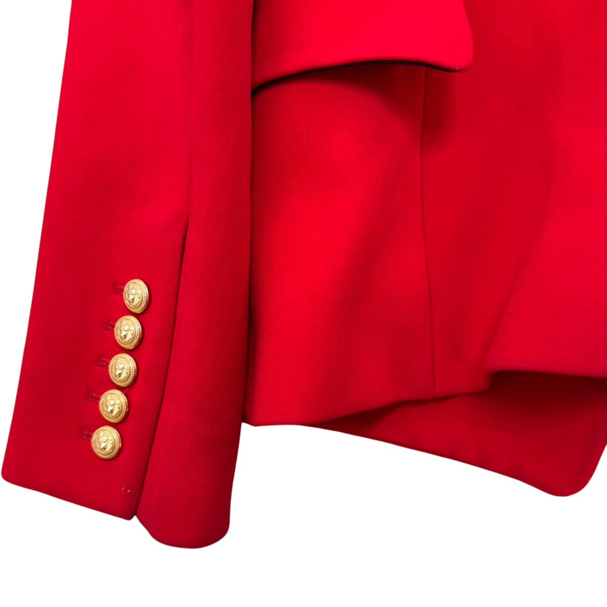 Women's Double Breasted Blazer Jacket Red Size M / UK 10 - Photo 7