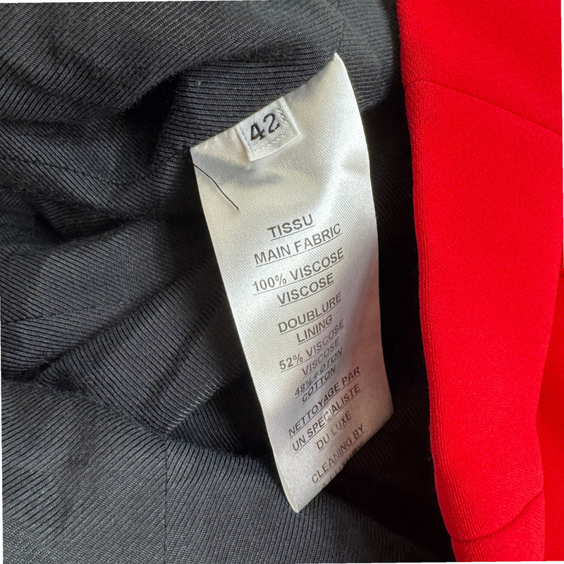 Women's Double Breasted Blazer Jacket Red Size M / UK 10
