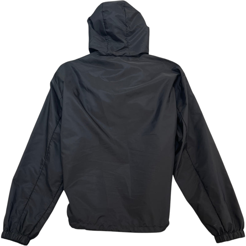 Men's Plaque Logo Windbreaker Black Size M