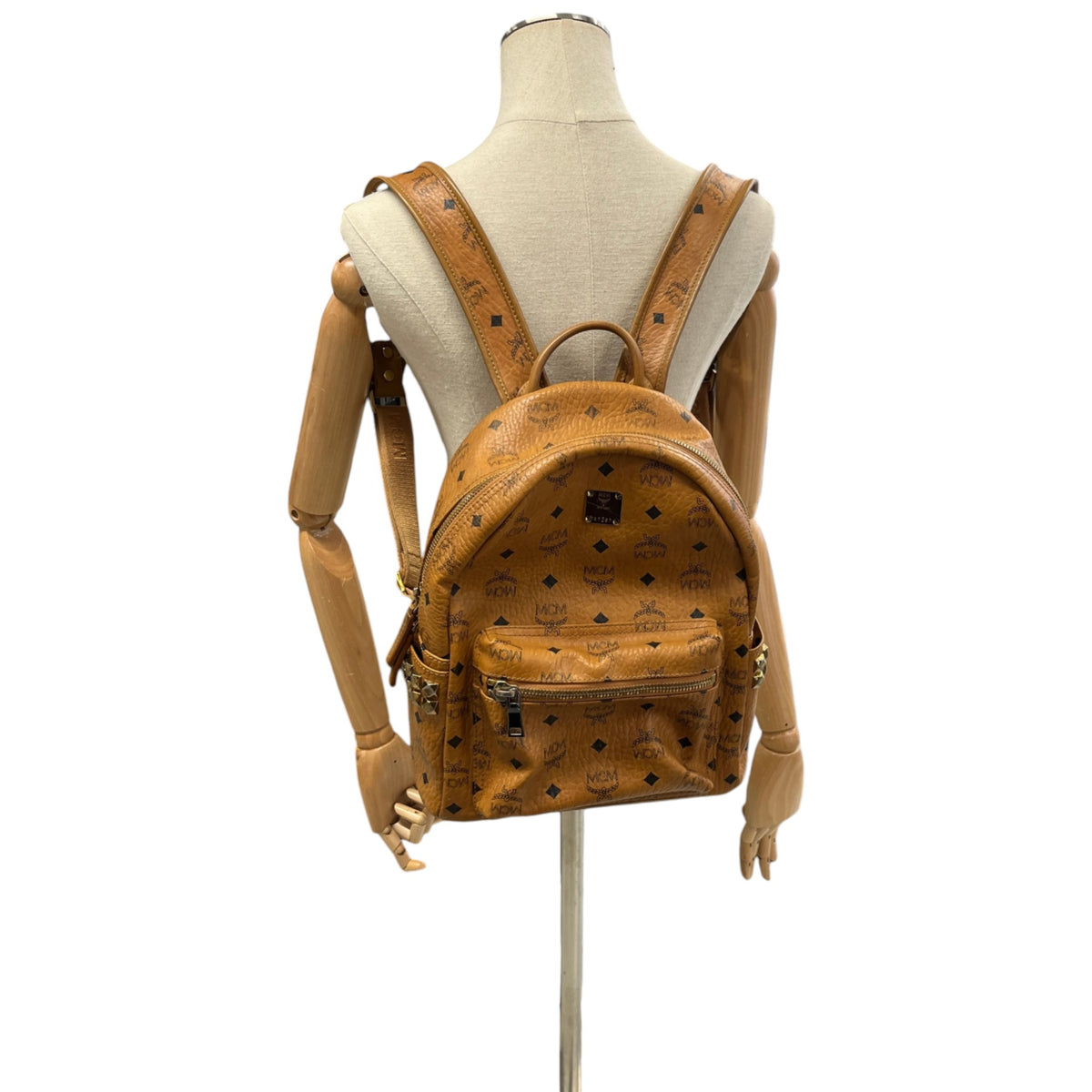 Women's Stark Visetos Backpack Brown - Photo 2