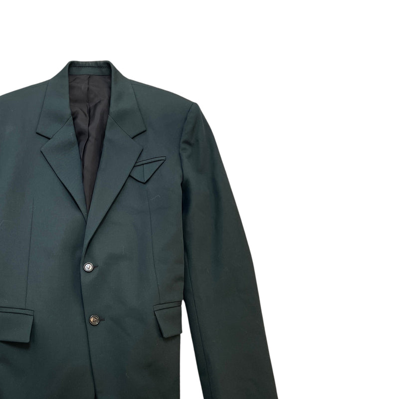Men's Tailored Blazer Jacket Green Size XL