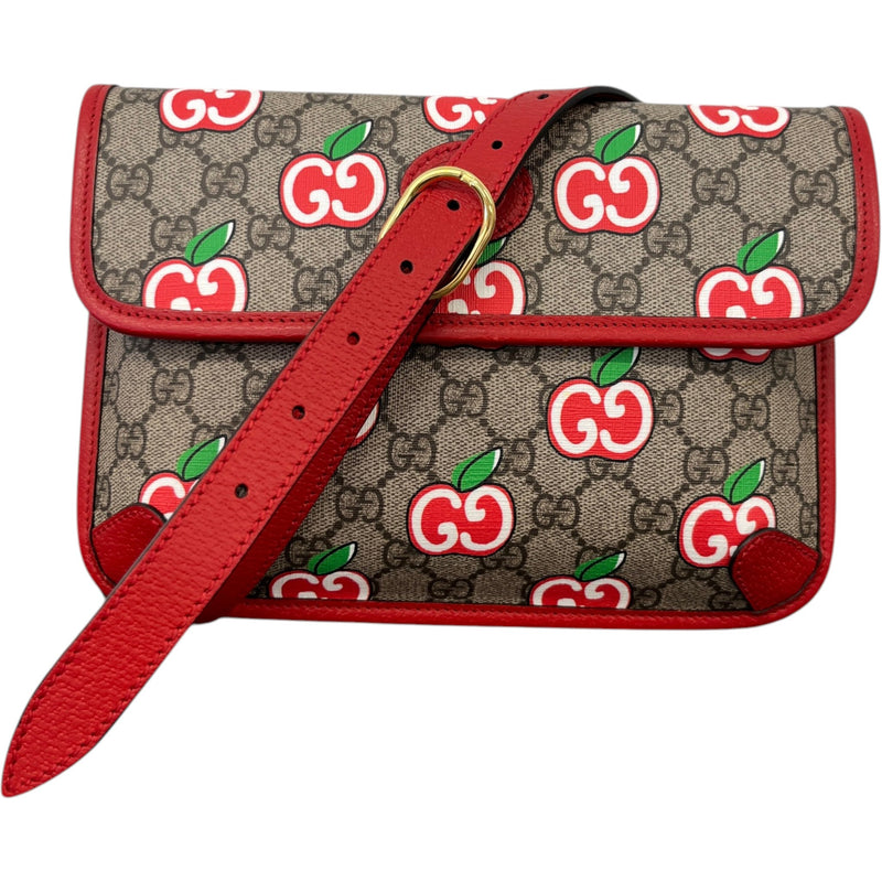 Women's Gg Supreme Apple Print Belt Bag Red