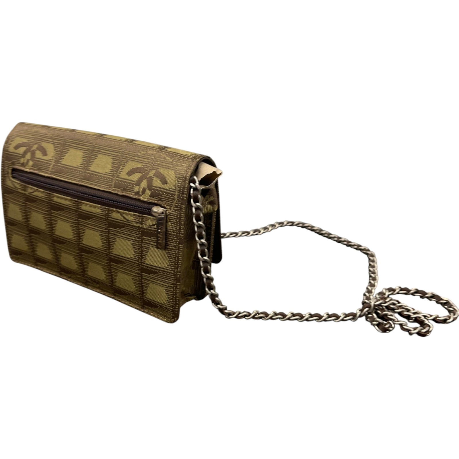 Women's New Travel Line Wallet On Chain Bag Brown - Photo 6
