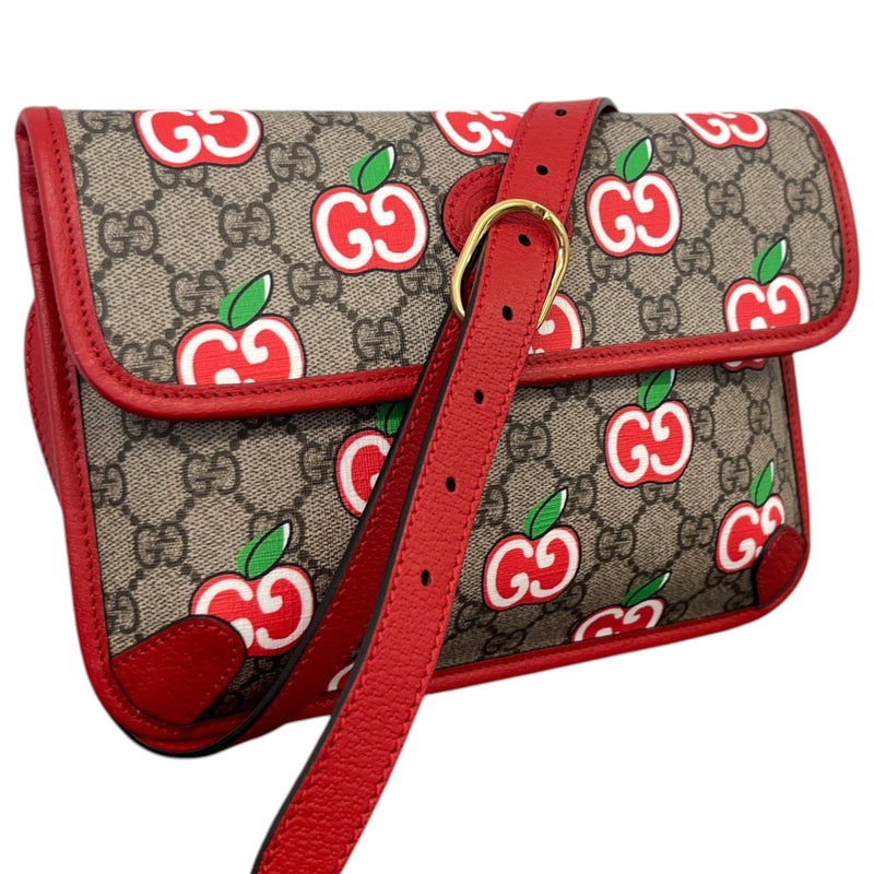 Women's Gg Supreme Apple Print Belt Bag Red