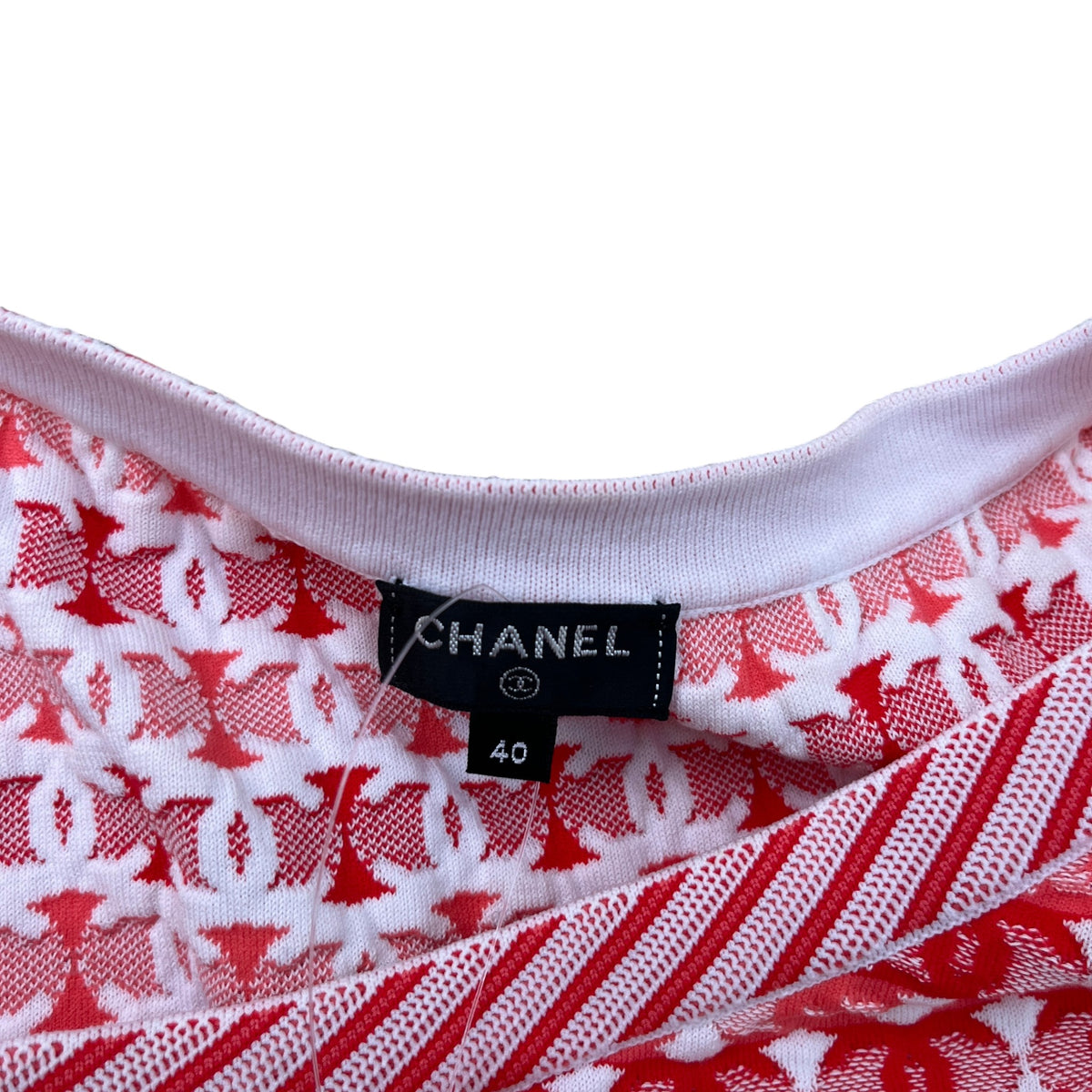 Women's CC Logo Jacquard Co Ord Set Dress Red Size S / UK 8 - Photo 11
