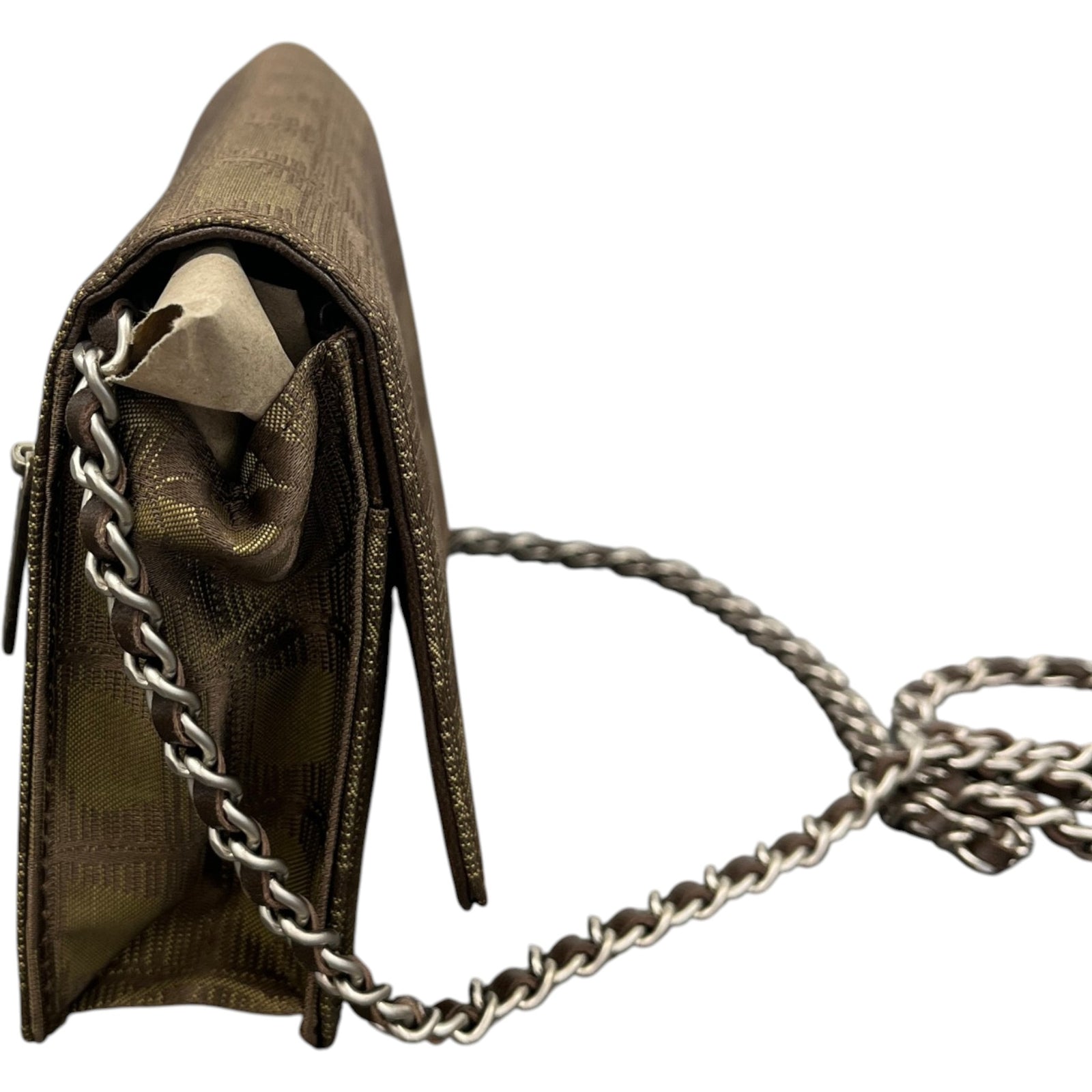 Women's New Travel Line Wallet On Chain Bag Brown - Photo 8