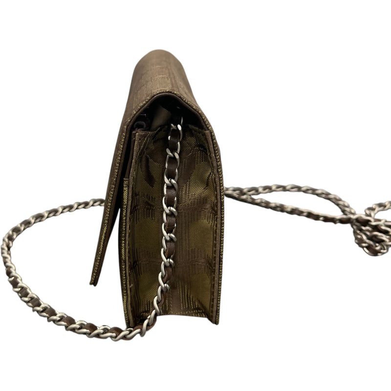 Women's New Travel Line Wallet On Chain Bag Brown