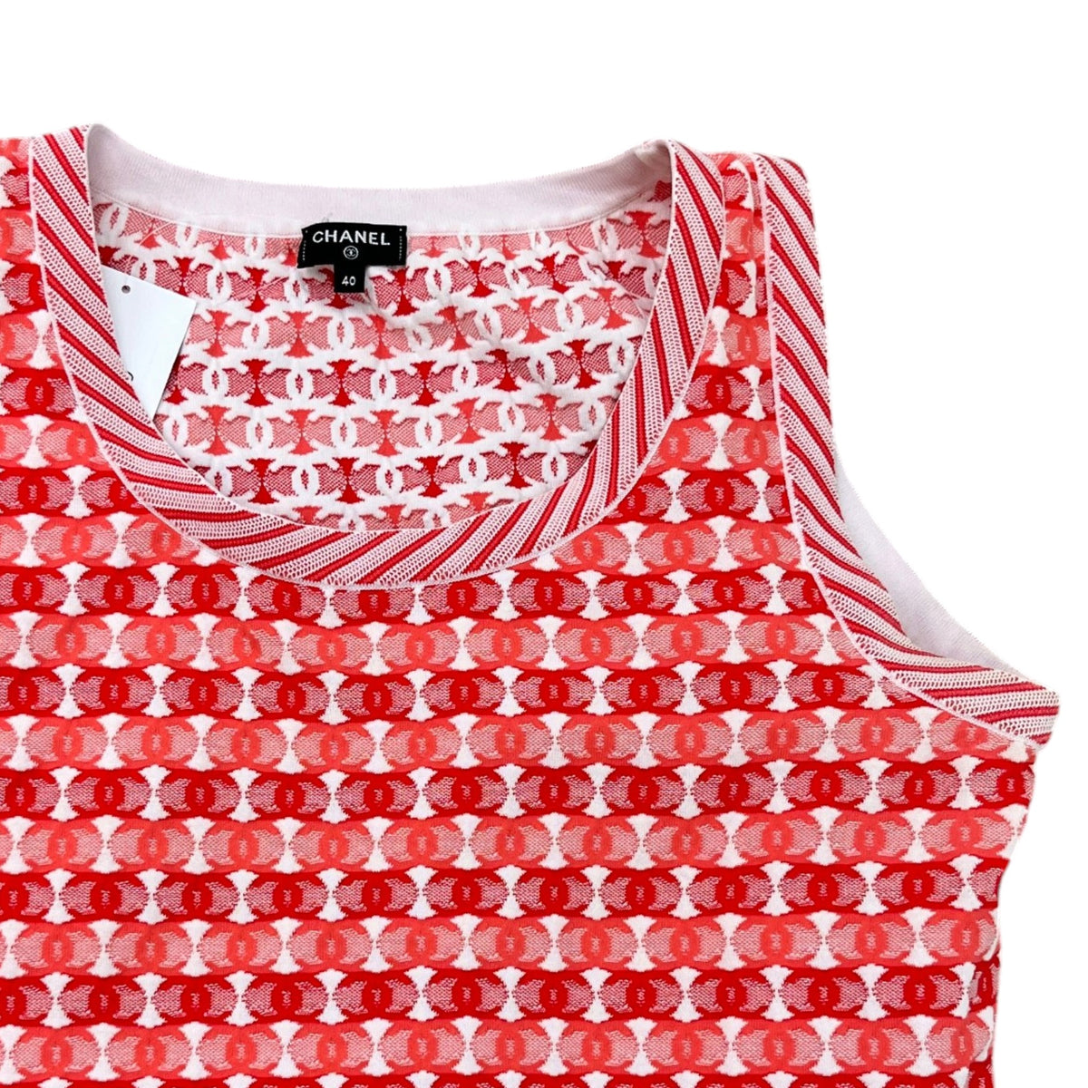 Women's CC Logo Jacquard Co Ord Set Dress Red Size S / UK 8 - Photo 5
