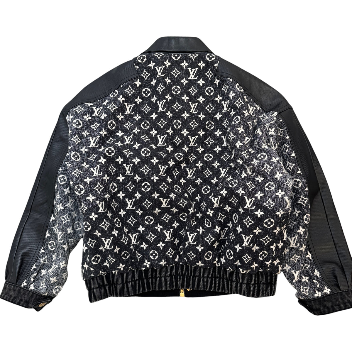 Women's Monogram Jacquard Bomber Jacket Black Size XL / UK 14 - Photo 2
