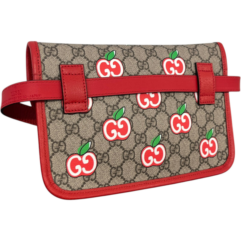 Women's Gg Supreme Apple Print Belt Bag Red