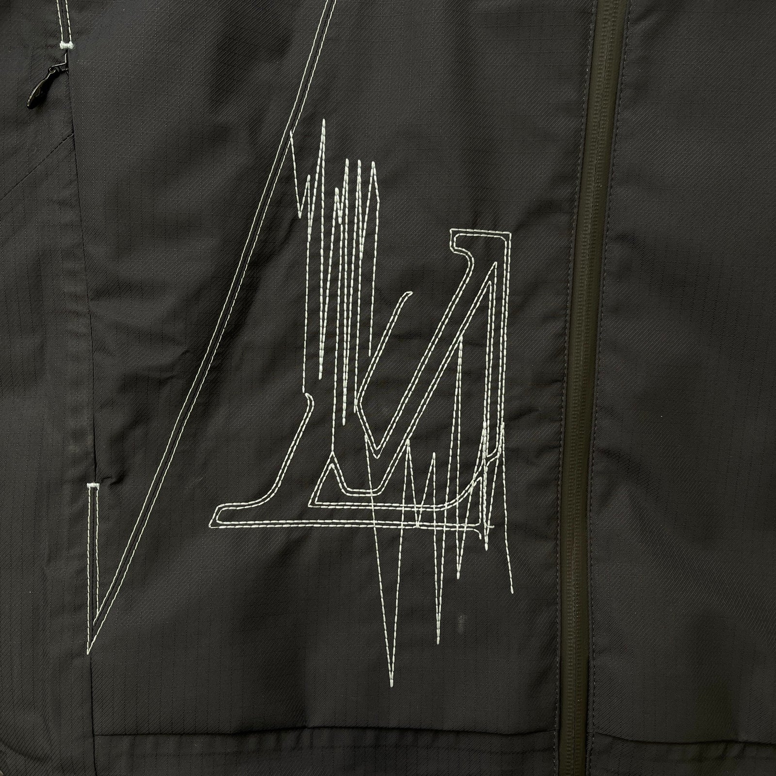 Men's Lv Frequency Technical Hooded Blouson Windbreaker Navy Size IT 52 / XL - Photo 7