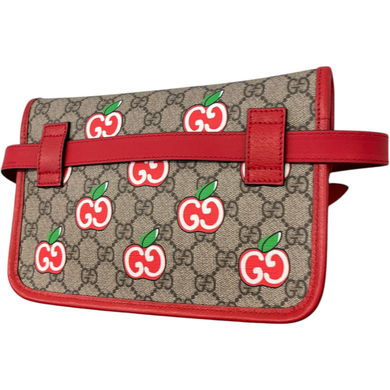 Women's Gg Supreme Apple Print Belt Bag Red
