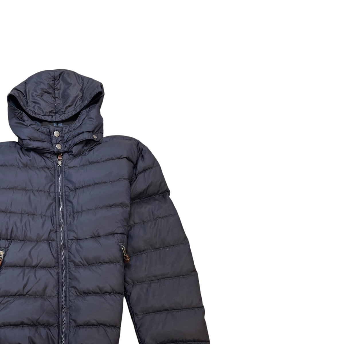 Men's Plaque Logo Down Jacket Navy Size XXL - Photo 3