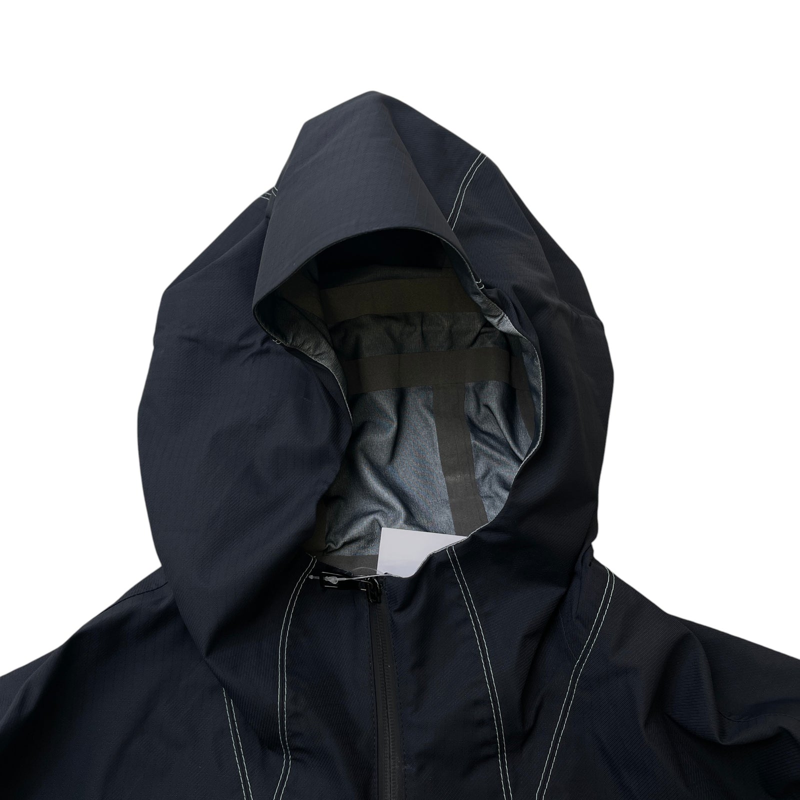 Men's Lv Frequency Technical Hooded Blouson Windbreaker Navy Size IT 52 / XL - Photo 9