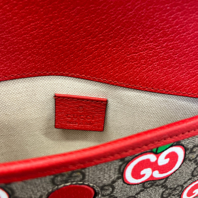 Women's Gg Supreme Apple Print Belt Bag Red