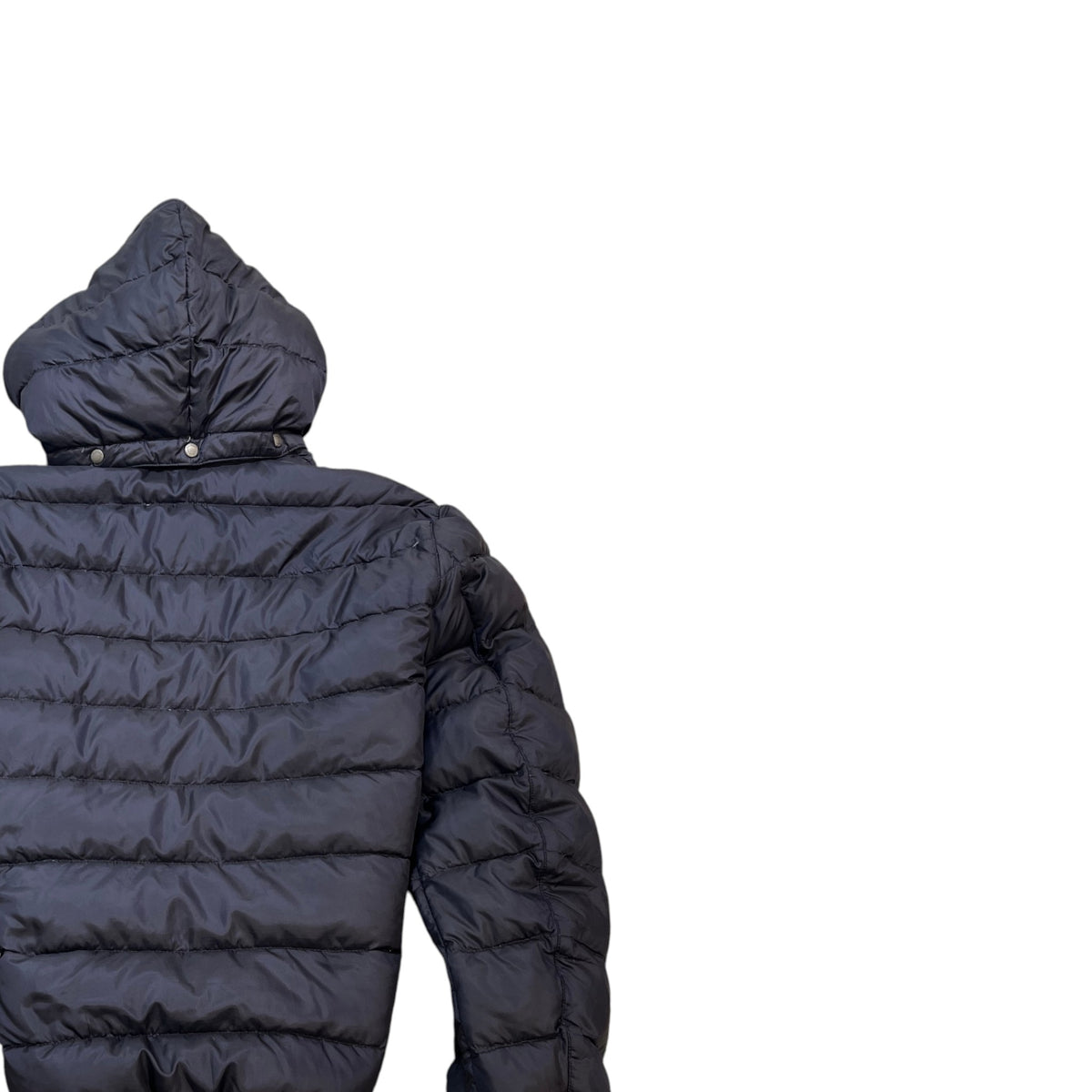 Men's Plaque Logo Down Jacket Navy Size XXL - Photo 4