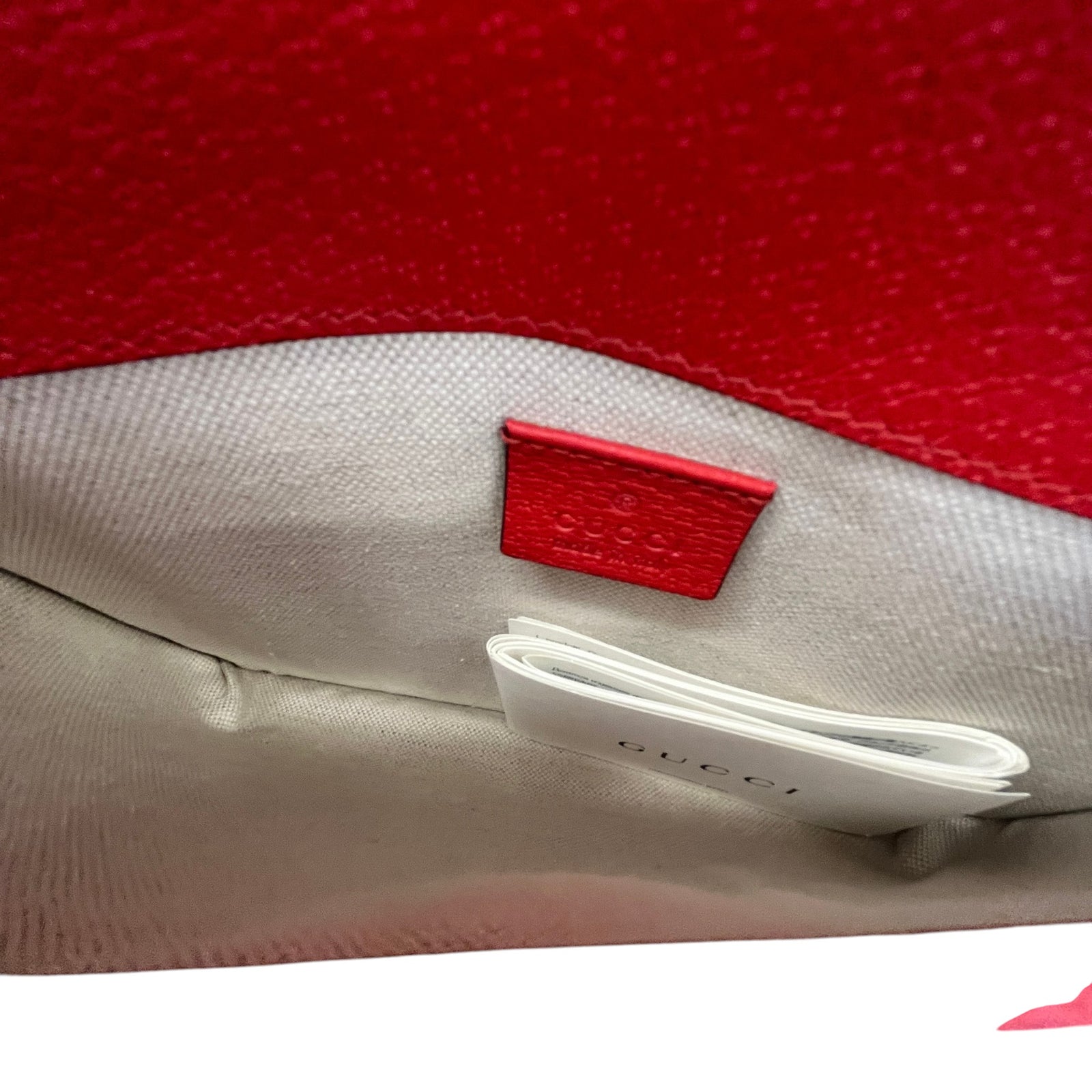 Women's Gg Supreme Apple Print Belt Bag Red - Photo 9