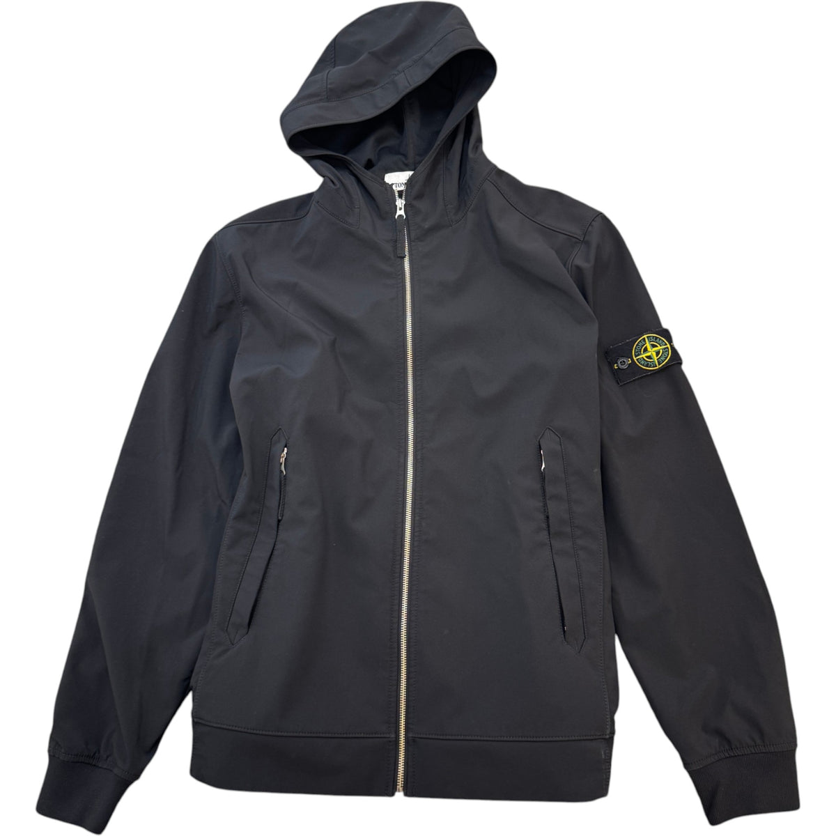 Men's Soft Shell-R Hooded Jacket Black Size XL - Photo 1