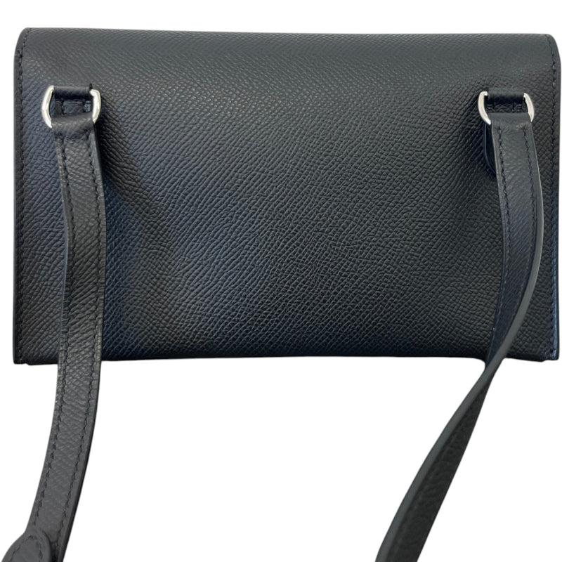 Women's Hermèsnap Wallet Bag Black