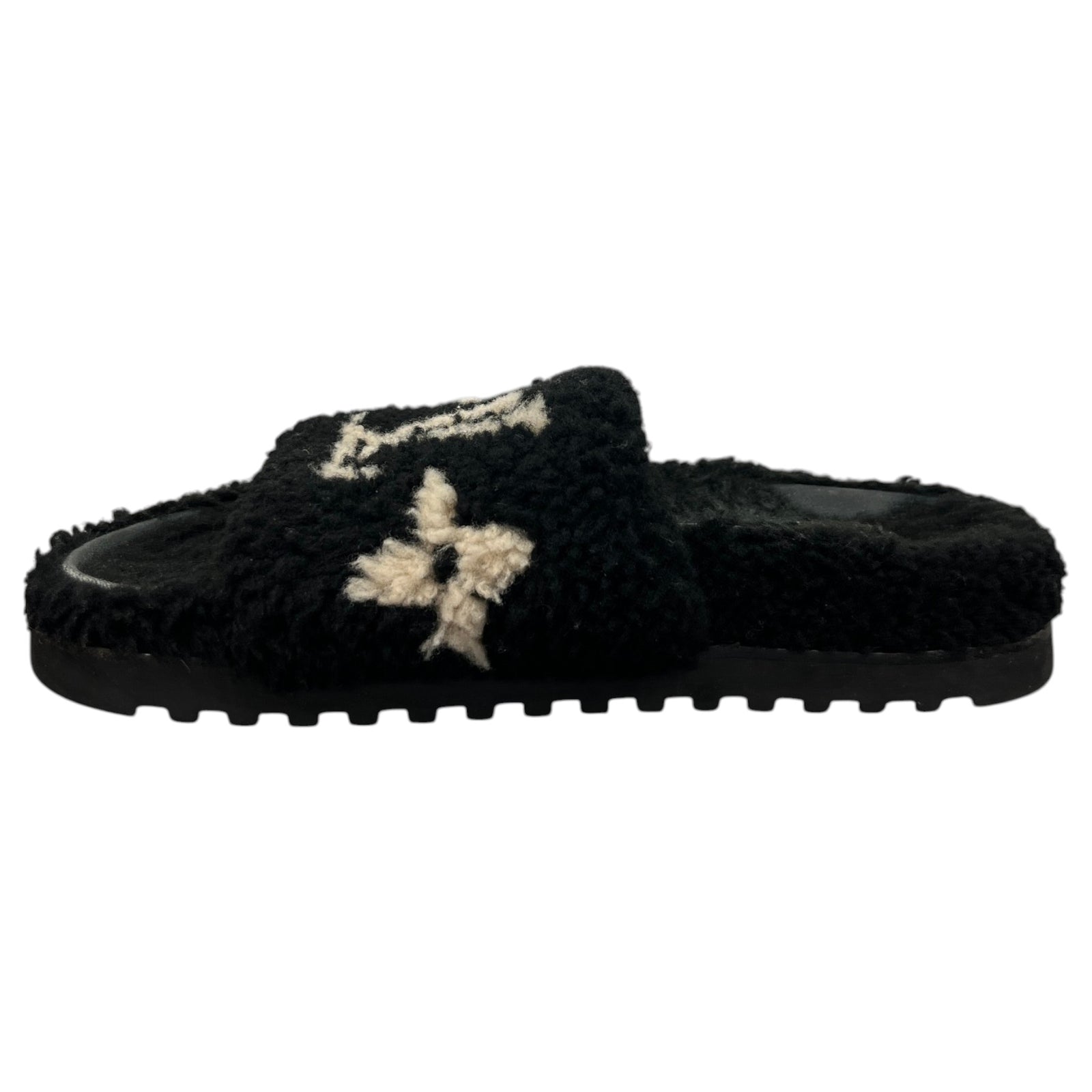 Women's Shearling Paseo Slides Black Size UK 6 / EU 39 - Photo 2