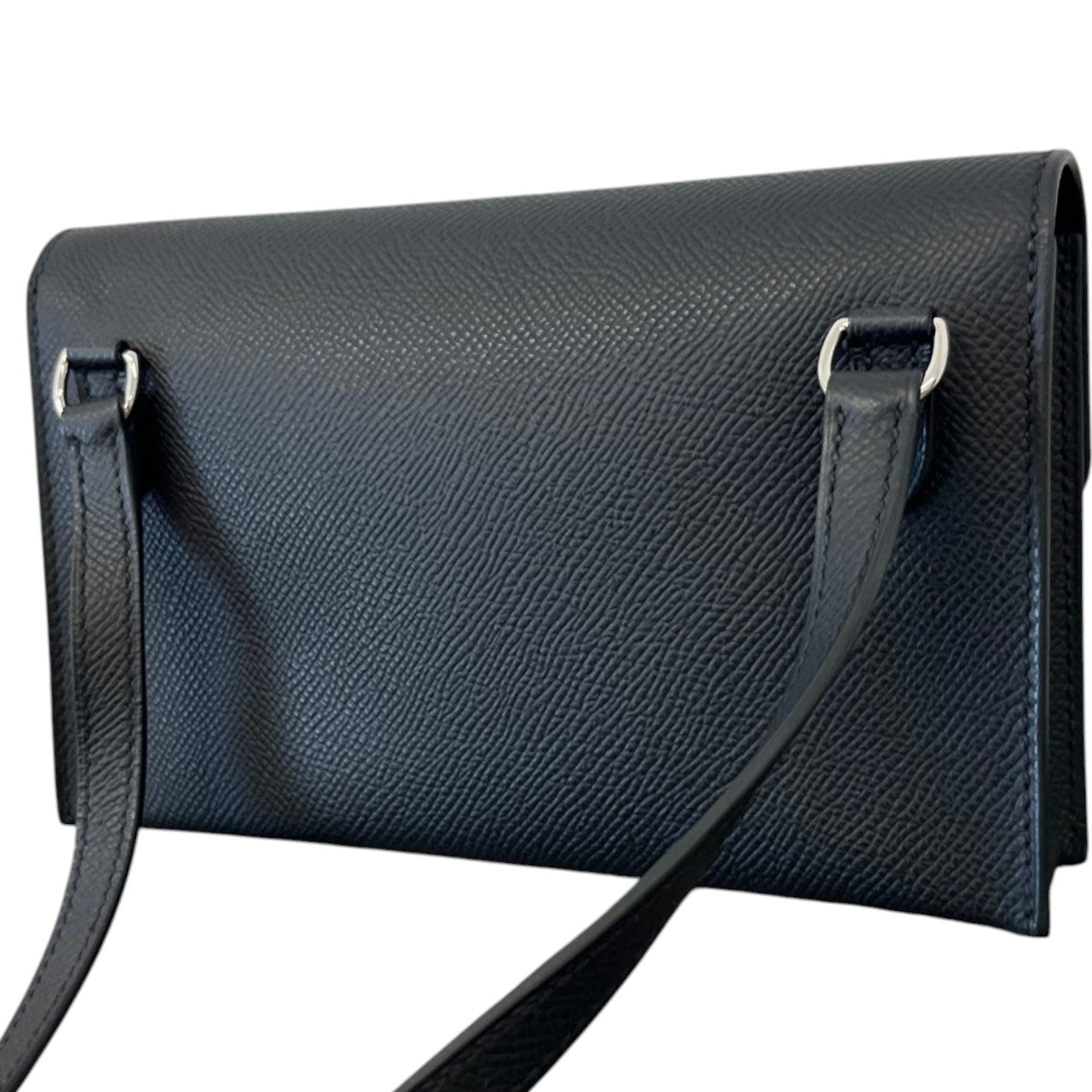 Women's Hermèsnap Wallet Bag Black - Photo 9