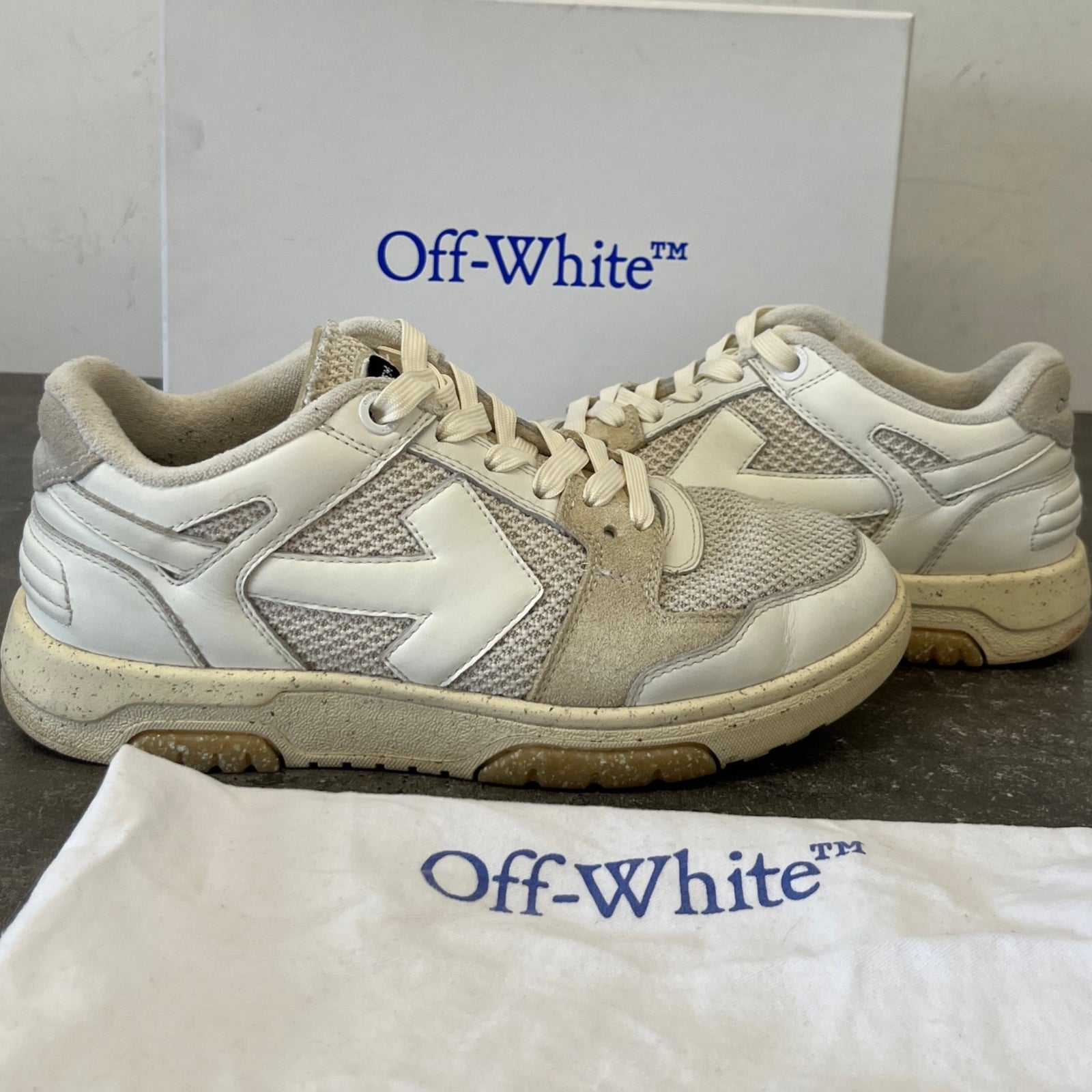 Men's Out of Office Low Trainers Cream Size UK 6 / EU 40 - Photo 12