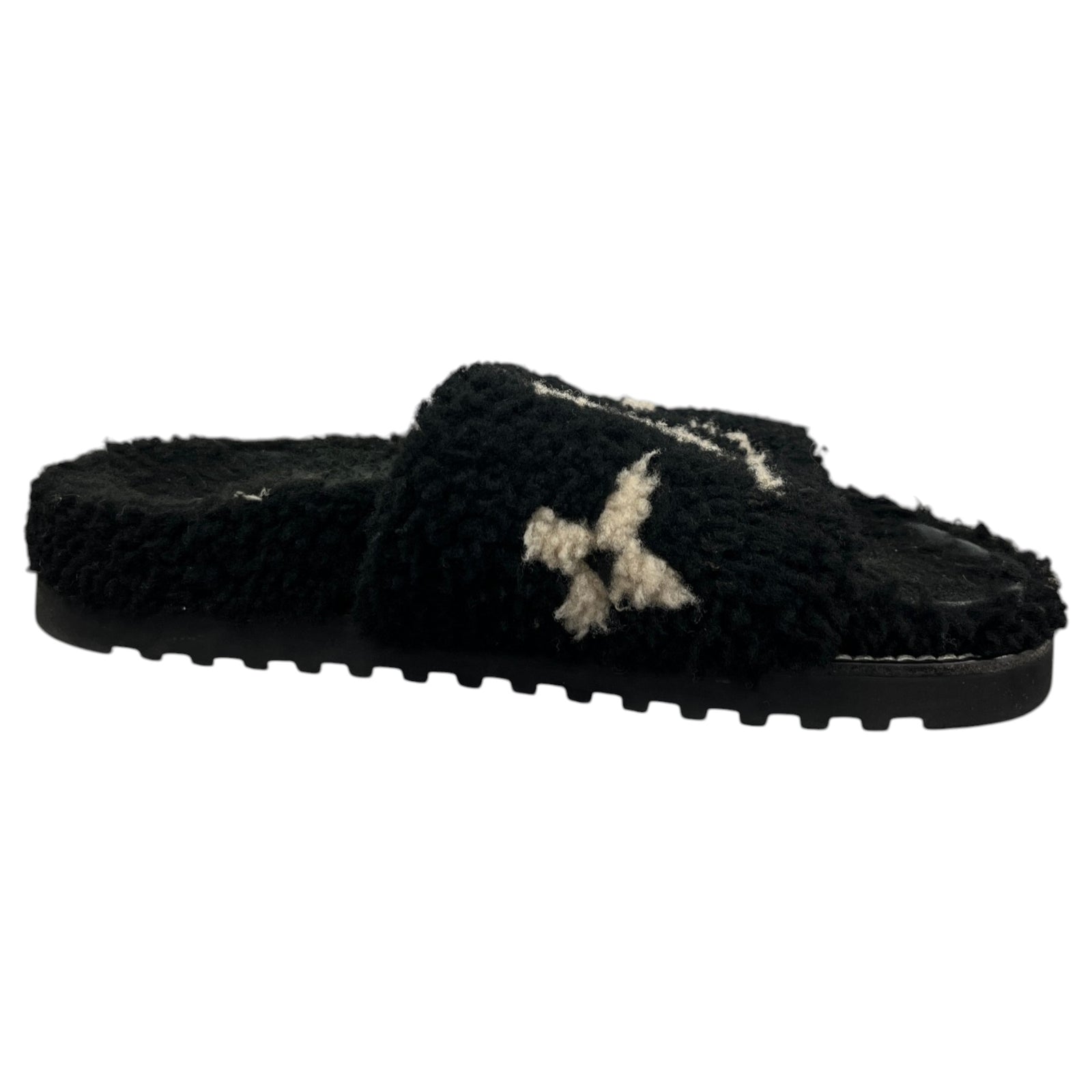 Women's Shearling Paseo Slides Black Size UK 6 / EU 39 - Photo 4