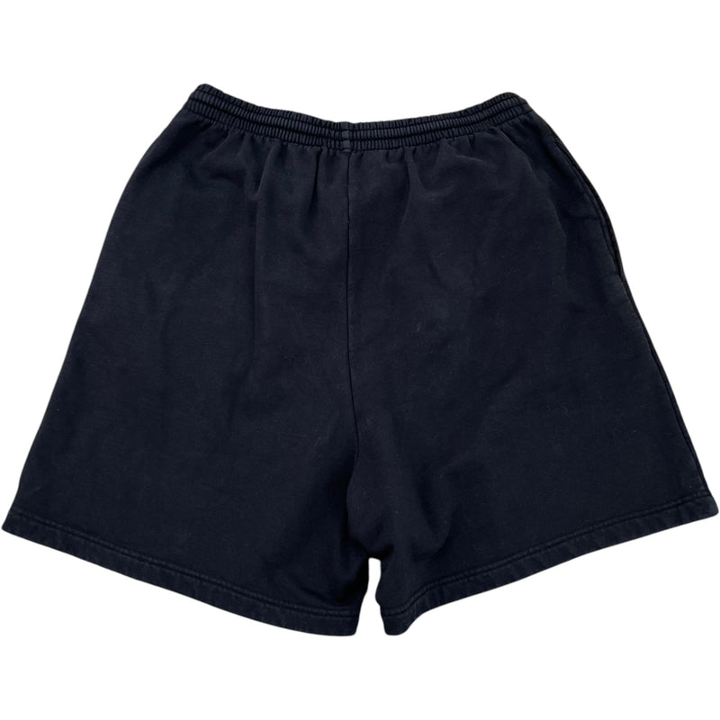 Men's Paris Logo Print Shorts Black Size S / W30