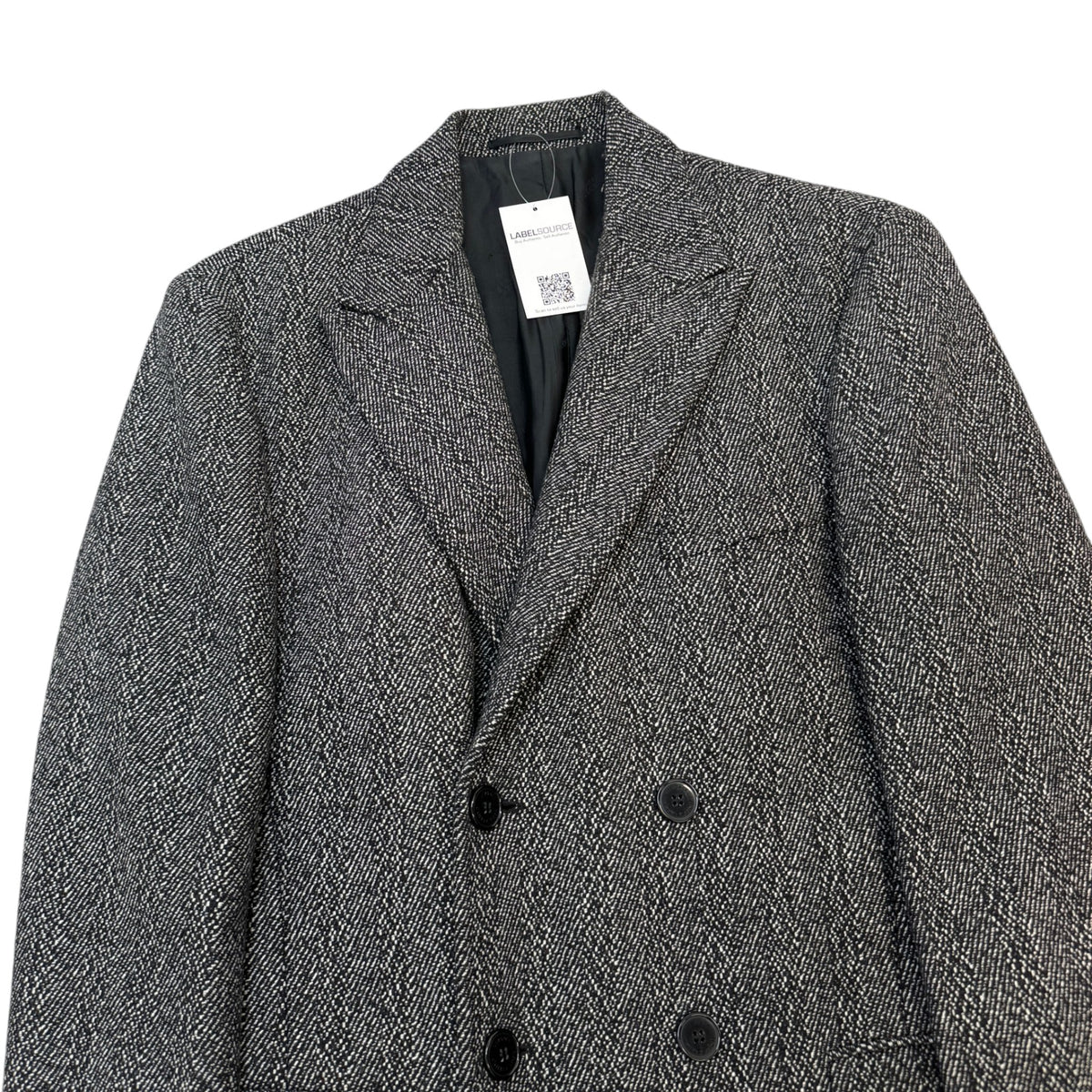 Men's Double Breasted Jacket Black Size XXL - Photo 3