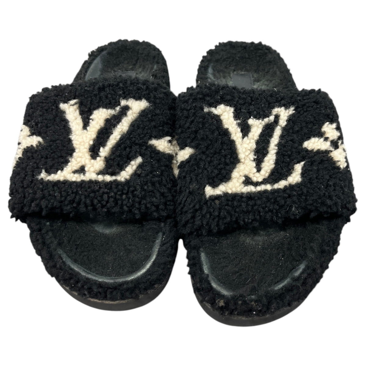 Women's Shearling Paseo Slides Black Size UK 6 / EU 39 - Photo 6