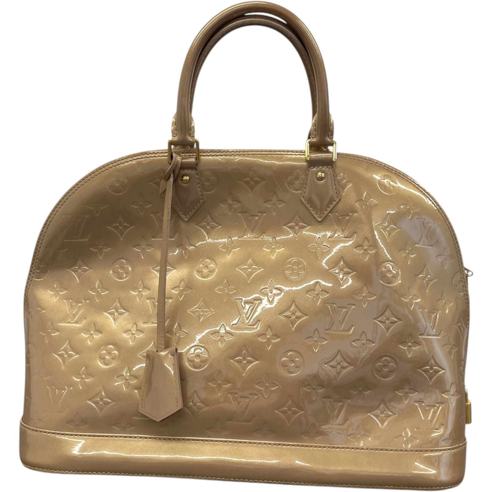 Women's Vernis Leather Alma Gm Bag Gold - Photo 1