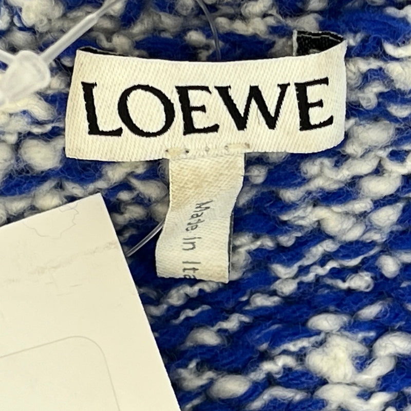 Men's Anagram Logo Intarsia Jumper Blue Size XXL